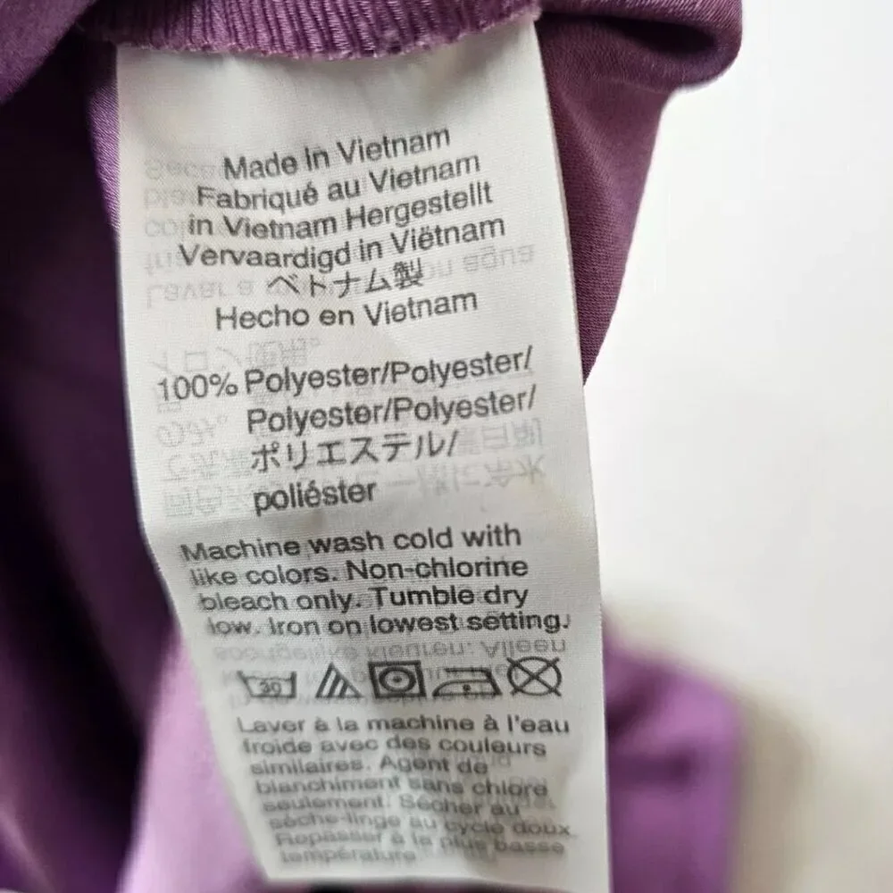 J. Crew Lavender Sleeveless Top Blouse with Ruffle Collar Women's Small